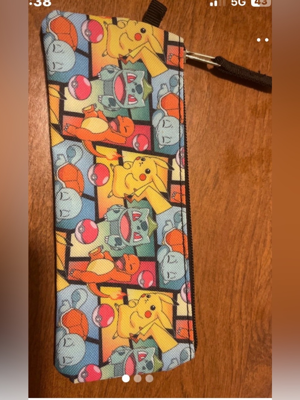 Kids Pikachu & Friends Zipper Pencil Case - Multicolor